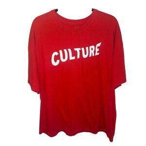 Migos Culture Album Graphic T-Shirt Red Mens Large Atlanta Hip Hop Rap Tee